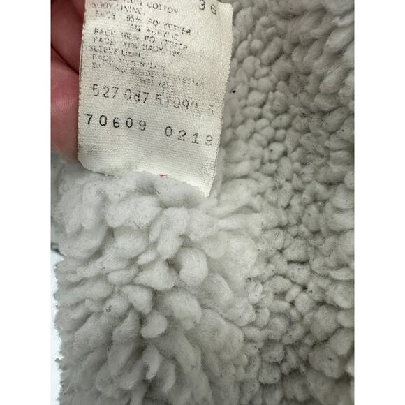 Levi's Jacket Men MEDIUM Blue 1987 Vintage Light Wash Washed Denim Sherpa Lined - Picture 7 of 16